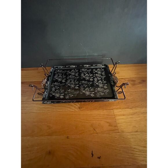 Temp-tations Floral Lace Casserole Tote Set*  Insulated Carrier, Baker, Spoon - Picture 5 of 14